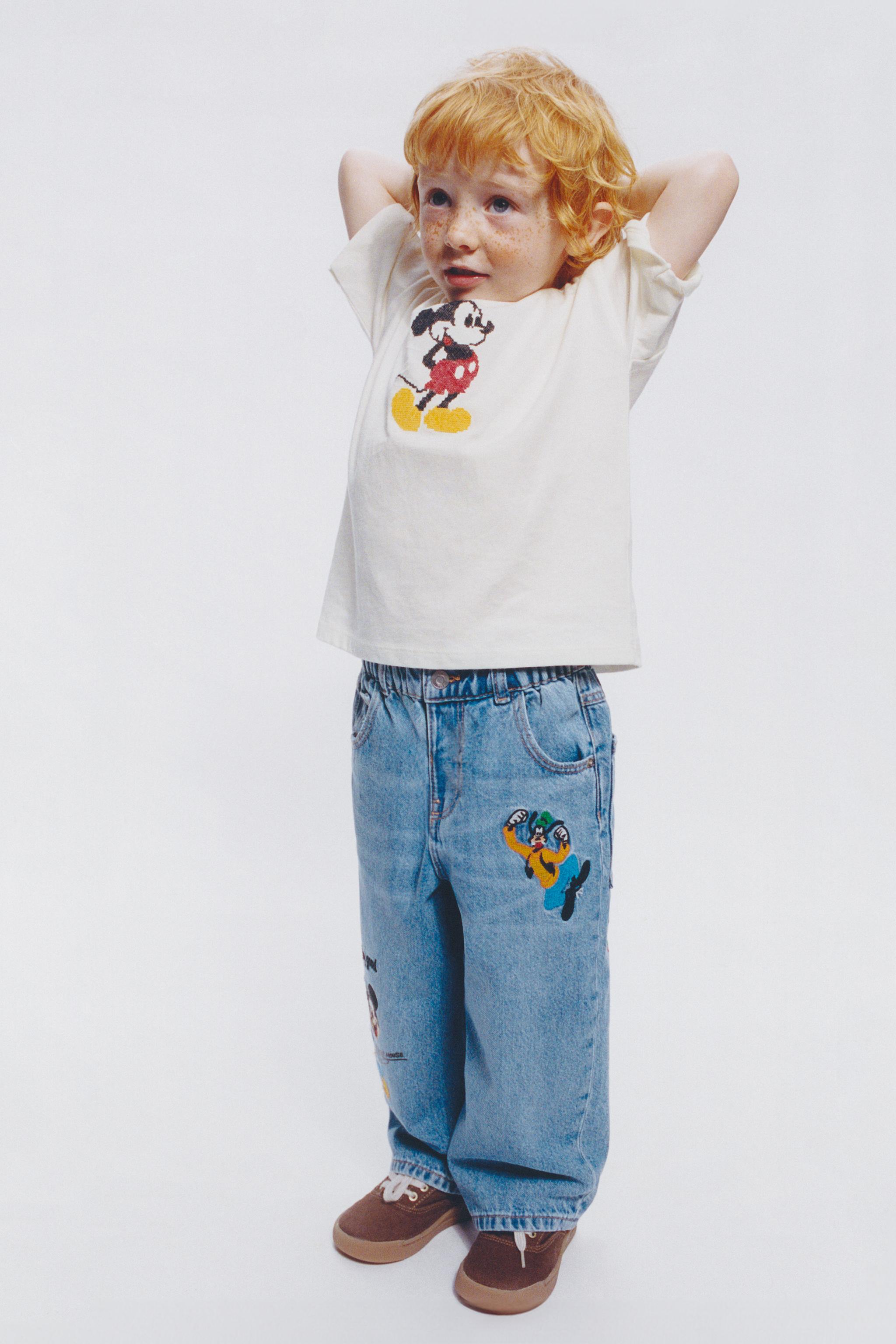 T-SHIRT BRODÉ POINT DE CROIX MICKEY MOUSE © DISNEY